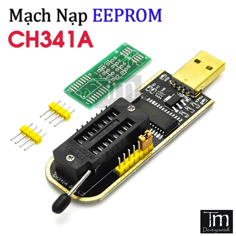 Mạch Nạp EEPROM Flash CH341A dòng 24xx 25xx Cổng USB