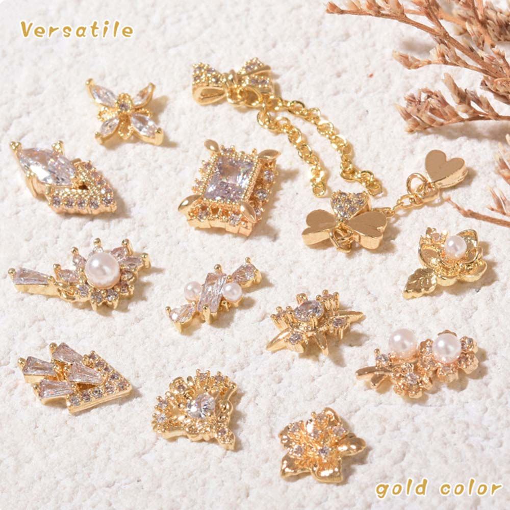 [Hàng mới về] Phụ kiện trang trí móng tay nghệ thuật 3D lấp lánh sang trọng