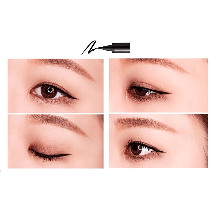 BÚT KẺ MẮT KARADIUM WATERPROOF EYELINER PEN BLACK vỏ trắng-nâu mẫu mới