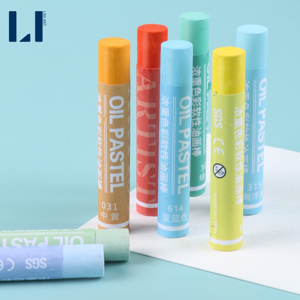 [Tặng bay vẽ] Màu sáp dầu Giorgione 12/24 màu soft oil pastels vẽ tranh chuyên nghiệp