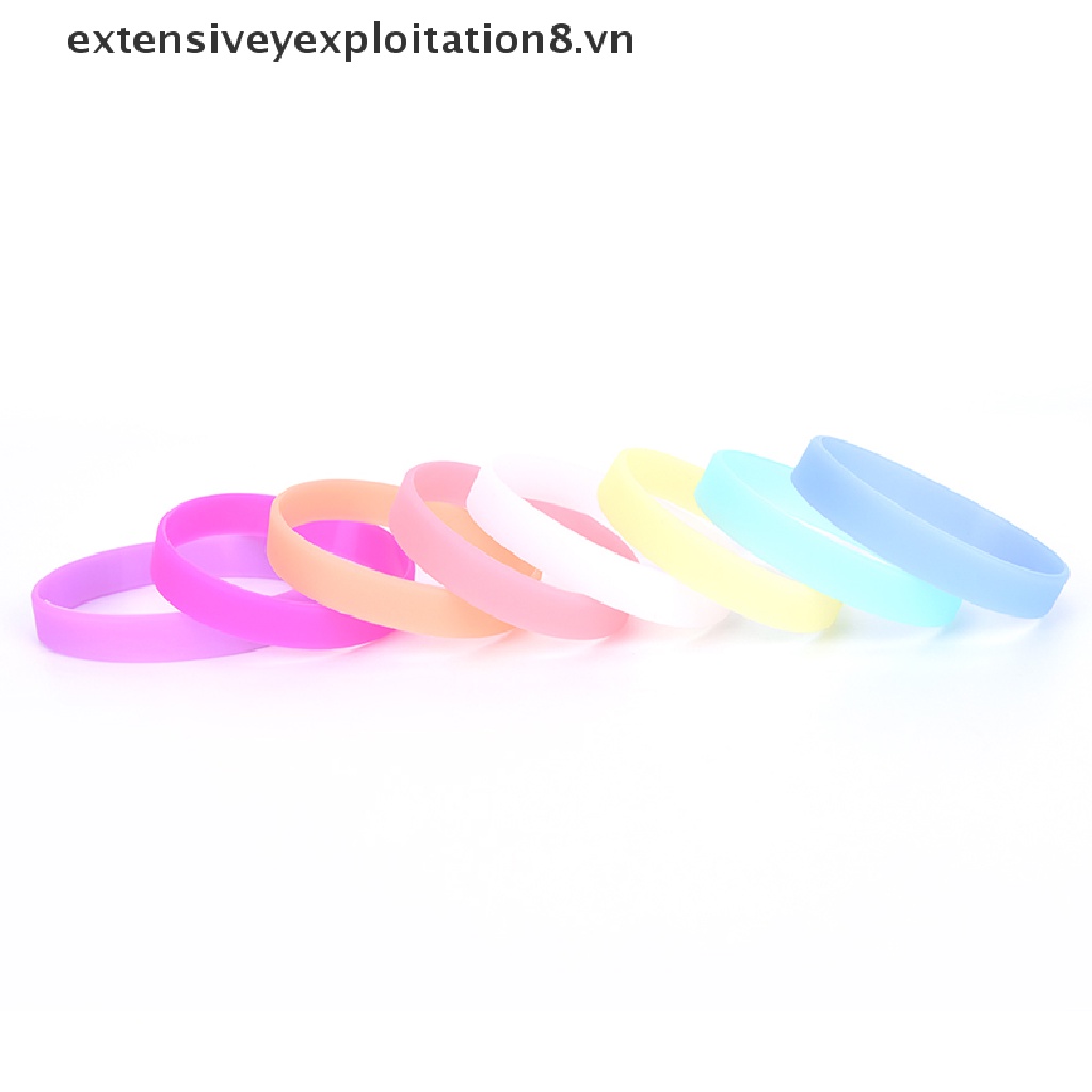[Cường Độ Cao] Vòng Tay Cao Su Silicone Dạ Quang Phát Sáng Trong Bóng Tối