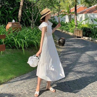 ĐẦM MAXI CÁNH TIÊN HỞ LƯNG