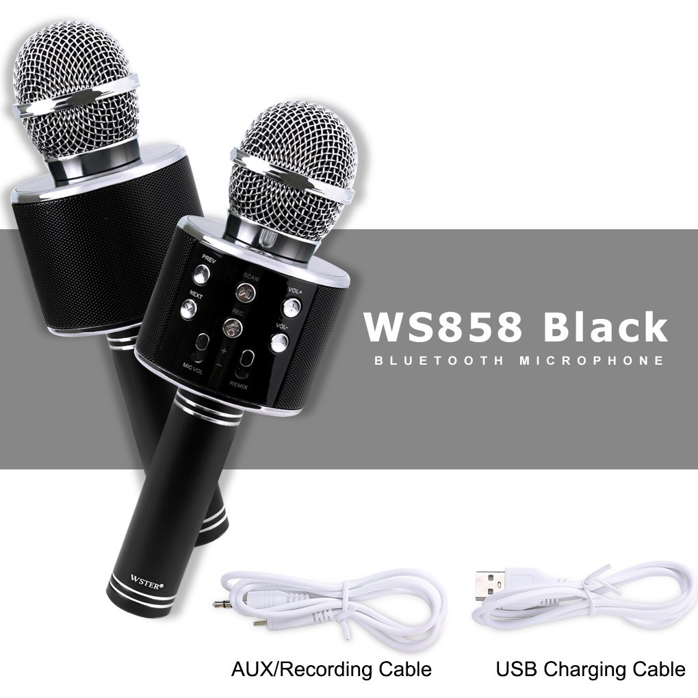 Mic karaoke KTC ko dây bluetooth WS858 WS-858