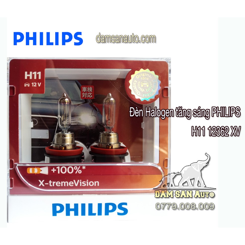 Đèn ô tô PHILIPS Halogen H11 12362 XV S2 + 100% tăng sáng