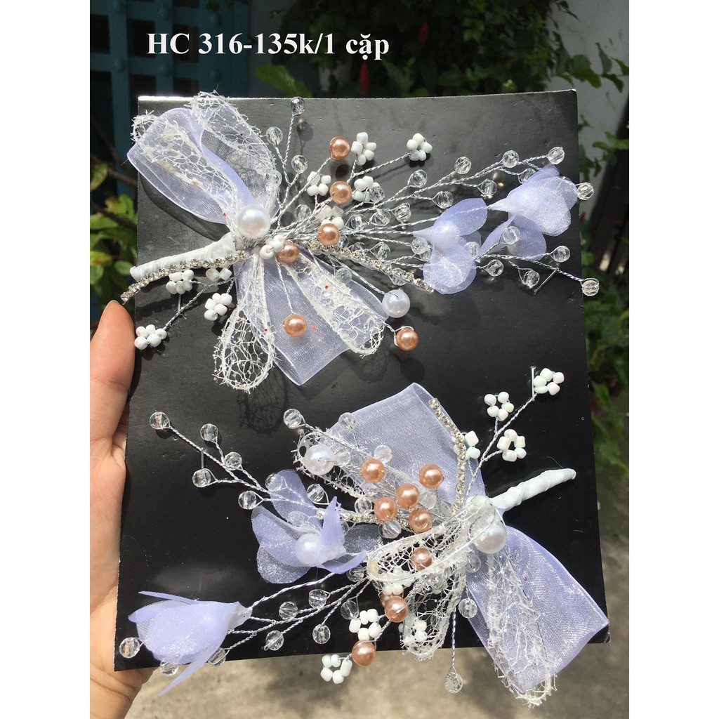 Phụ kiện cưới, hoa cài cô dâu(HC 316)