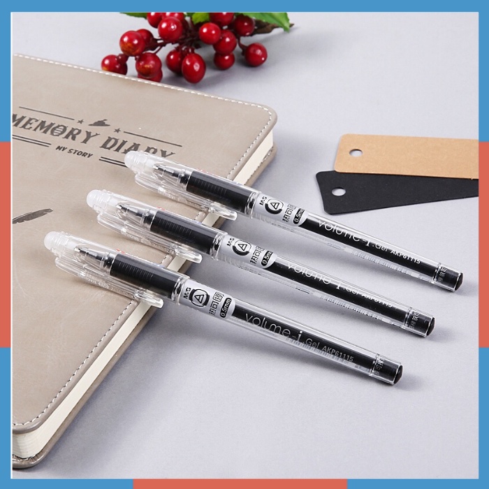 Bút mực gel M&G AKP 61115 có thể xóa được ngòi 0.5mm nét trơn đều đẹp