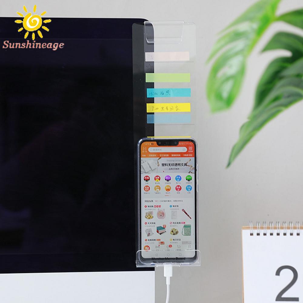 Multifunction Computer Monitor Memo Board - Transparent Computer Side Panel Memo