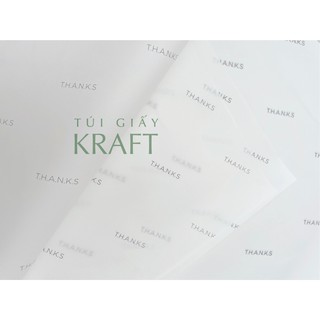 [HOẢ TỐC] Giấy gói hàng in họa tiết chữ T.H.A.N.K.S khổ 39 x 64cm, giấy pelure