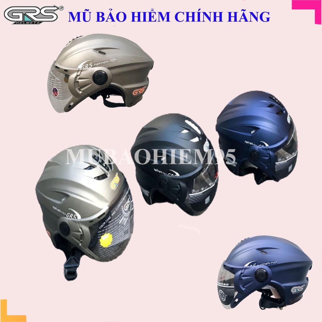 ♥️ Shop Uy Tín ♥️ Mũ bảo hiểm nửa đầu có kính grs A760 kính