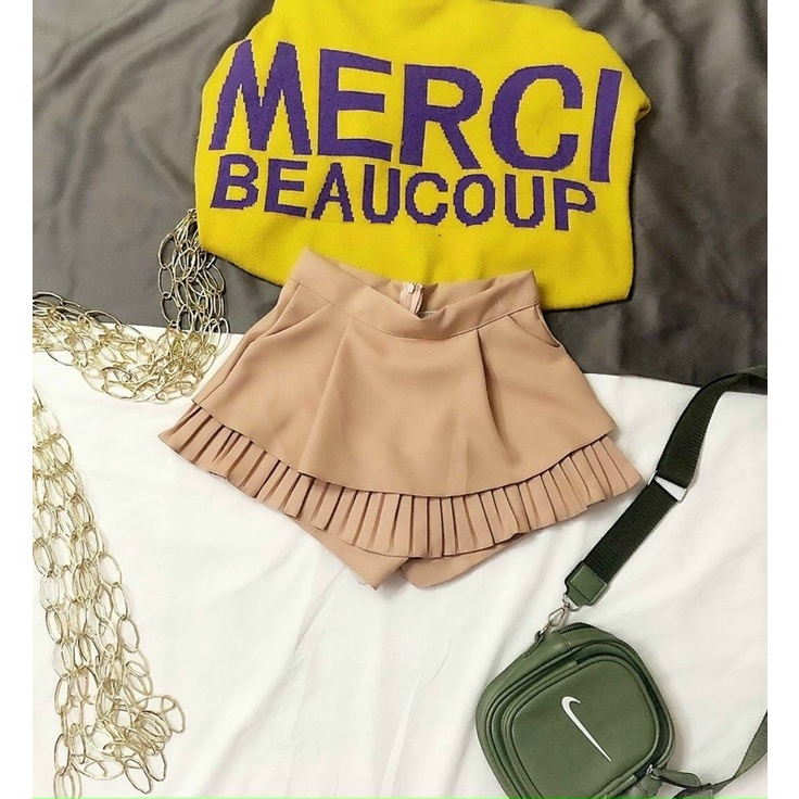 QUẦN GIẢ VÁY XẾP LY 2 TẦNG CHO NỮ DÁNG XINH CHÂN VÁY XẾP LY 2 TẦNG | BigBuy360 - bigbuy360.vn