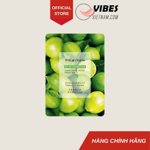 Mặt nạ giấy trái chanh - Cung cấp vitamin C giảm thâm mụn làm đều màu da vibesvietnam