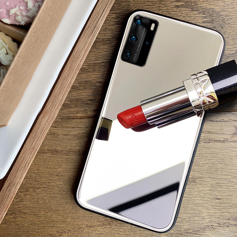 Ốp Điện Thoại Mềm Tráng Gương Trang Điểm Cho Xiaomi Redmi Note 11 11s 10 10s 9s Redmi 9A 9C 10 8 Pro Mi Poco X3 X3NFC X3Pro M3 F3