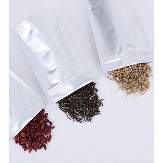 100gram túi zip 2 mặt bạc