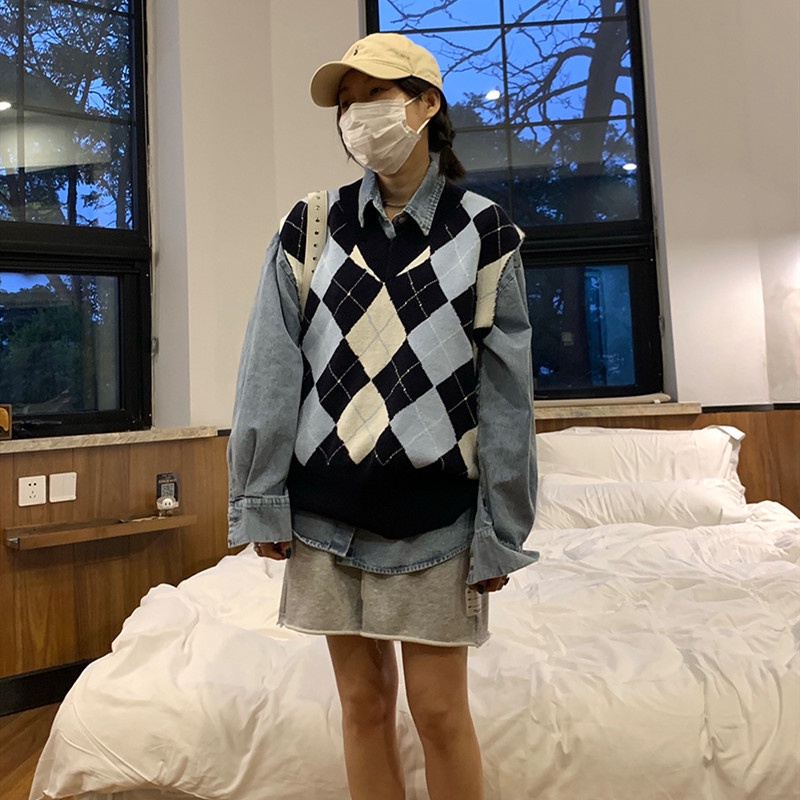 Áo len nữ cộc tay cổ tròn thời trang Hàn