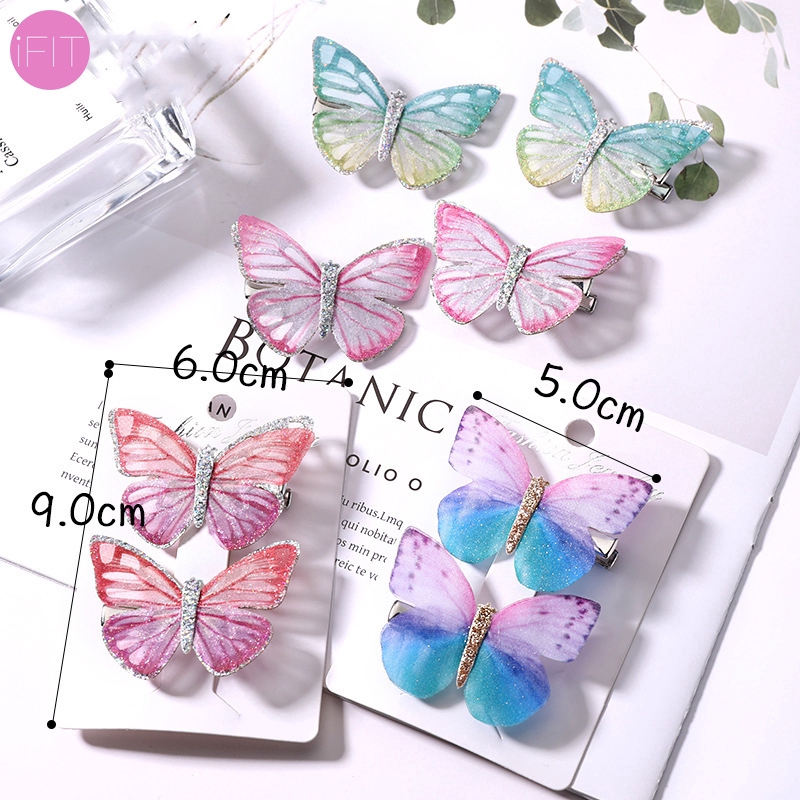 Set kẹp tóc hình bướm xinh xắn cho nữ