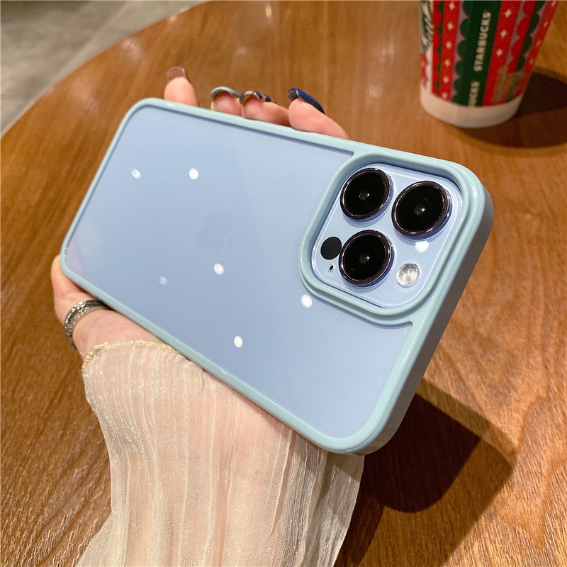 Ốp điện thoại silicone chống sốc trong suốt cao cấp thích hợp cho IPHONE 13 12 11PRO MAX X XS XR XSMAX 7 8 PLUS SE2020