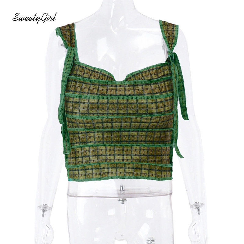 Áo Tank Top Hai Dây Dáng Ôm Màu Tương Phản Đính Nơ Thời Trang 2022 Cho Bạn Gái