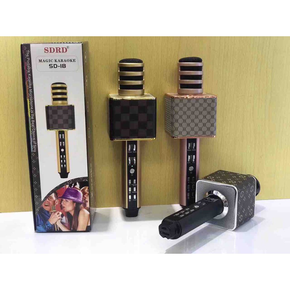 Micro Bluetooth Karaoke SD-18 - Hát Cực Hay