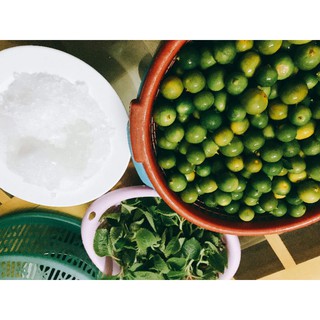 Siro quất húng chanh đường phèn