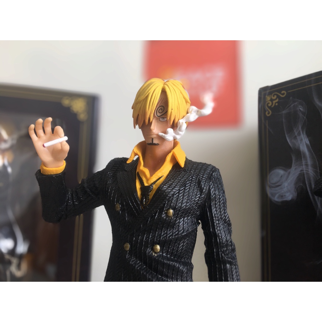 Mô Hình Sanji Chân Đen Mô Hình One Piece Đồ Chơi Decor Bàn Học Bàn Làm Việc Phòng Ngủ Anime Manga One Piece