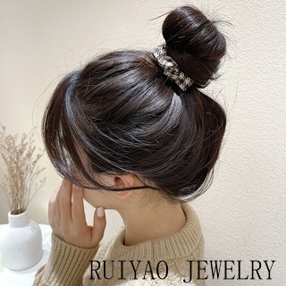 Dây Cột Tóc Co Giãn Đính Nơ Nhỏ Xinh Xắn Phong Cách Retro Hàn Quốc One Year Dongdaemun