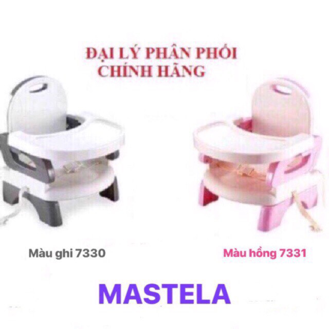 [Mã 267FMCGSALE giảm 8% đơn 500K] Ghế ăn dặm 2 nấc điều chỉnh độ cao Mastela chính hãng có bảo hành 07331/07330