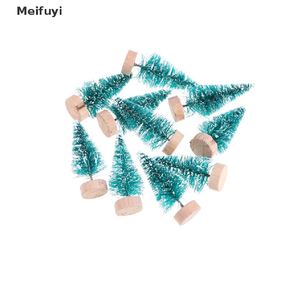 Set 10 Cây Thông Mini DIY Để Bàn Trang Trí Nhà Cửa Dịp Giáng Sinh