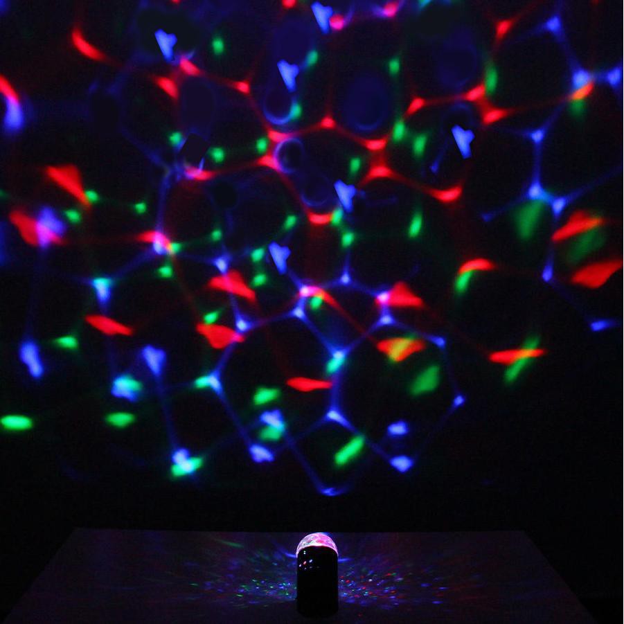Đèn LED xoay 7 màu hình trụ vũ trường cảm ứng nhạc SK-001