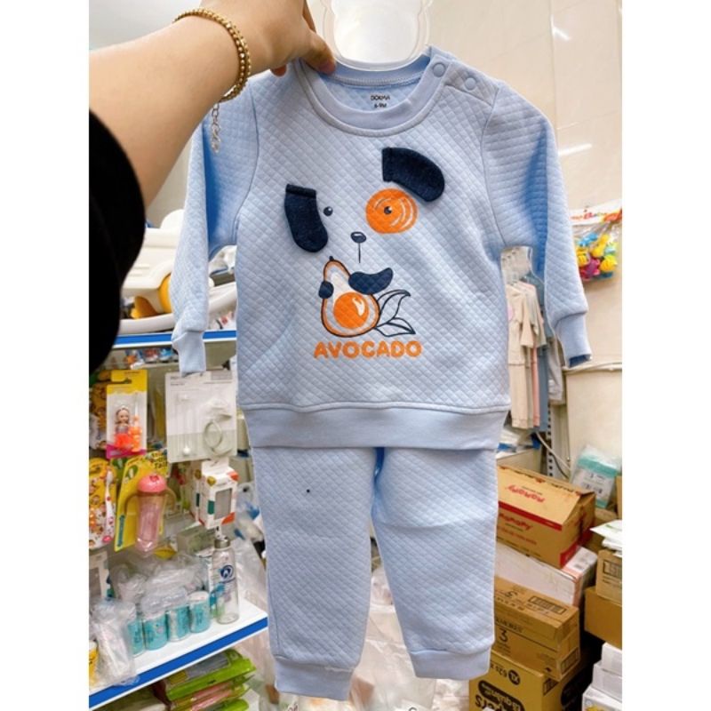 Bộ nỉ trần bông Dokma cho bé