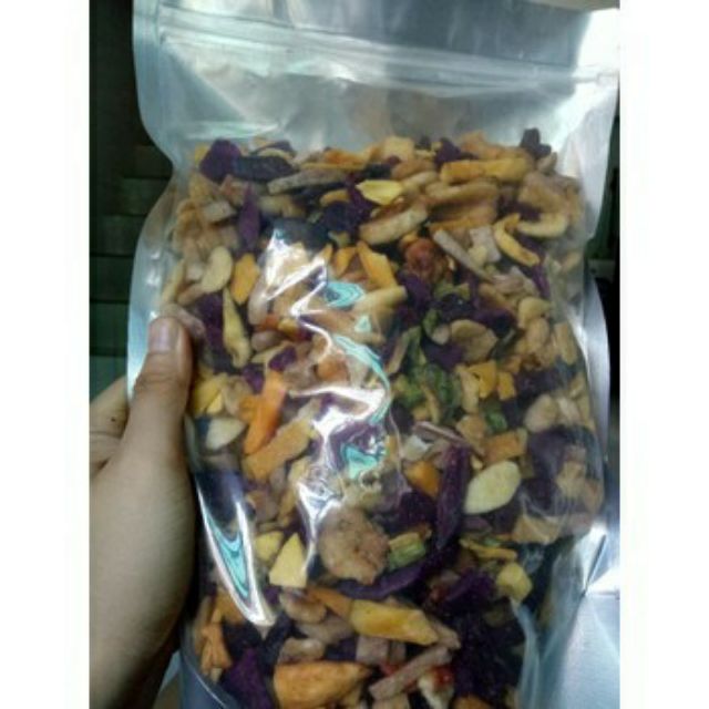 500g hoa quả sấy vỡ giòn ngon ( thập cẩm sấy)