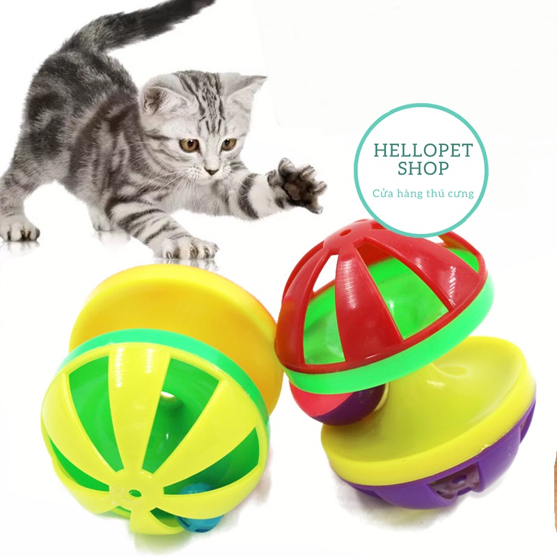 Đồ chơi cho mèo HELLOPET kèm quả bóng xoay tròn H74