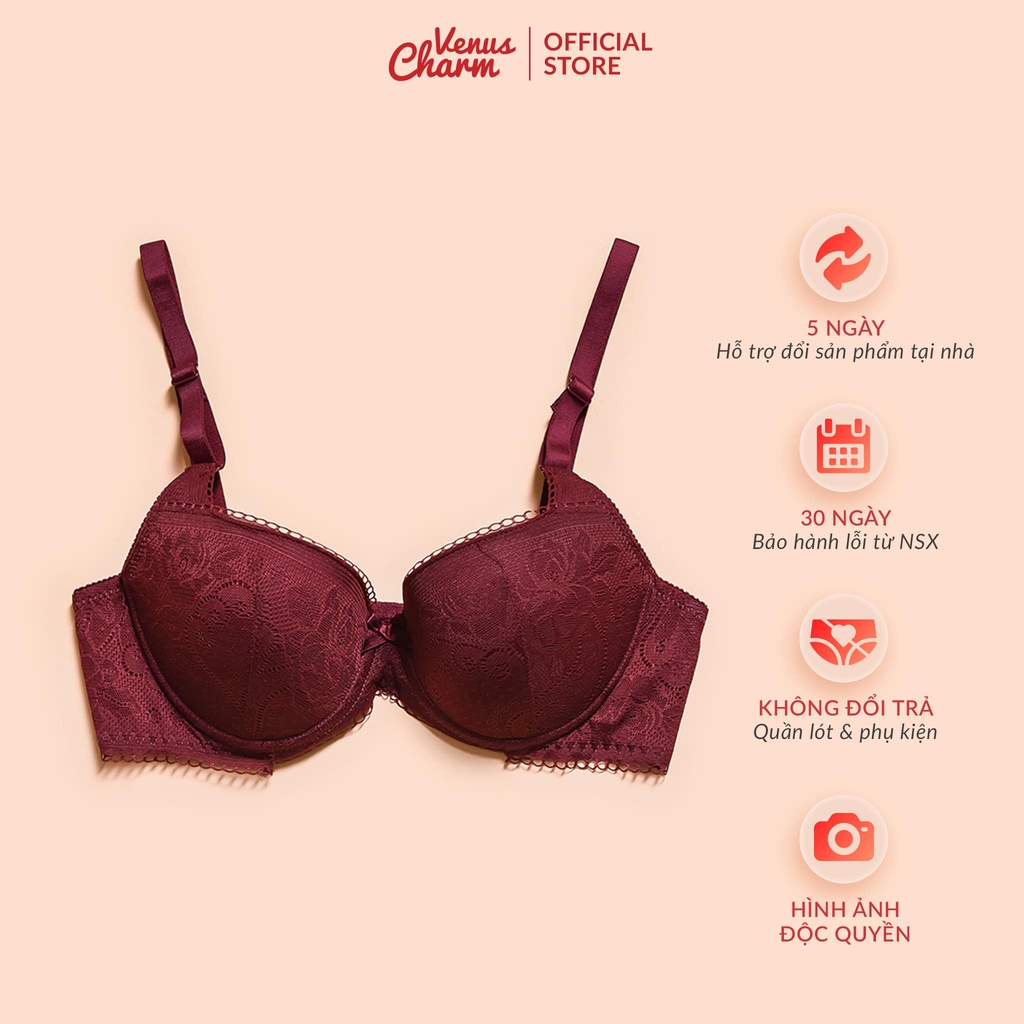 Áo lót nữ Venus Charm VE524 đệm vừa có gọng nâng ngực 1,5cm | BigBuy360 - bigbuy360.vn