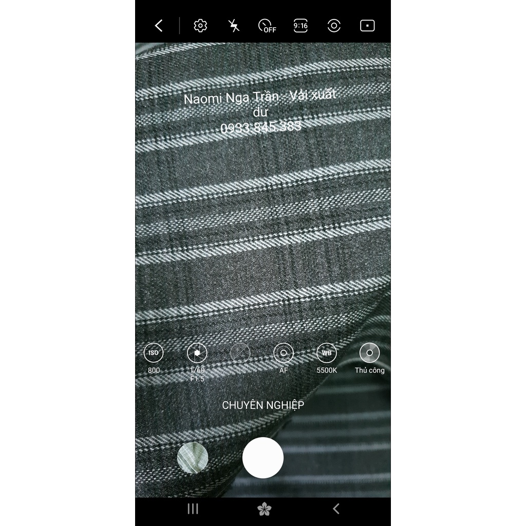 Vải Kaki cotton sọc đen xám, mềm tay, chuẩn quần tây