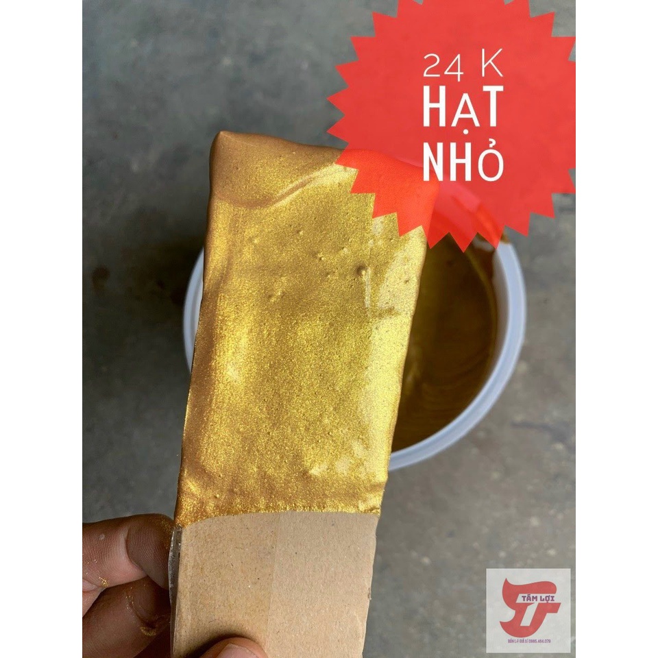 Sơn nước nhũ vàng, chuyên sơn chậu cảnh, chỉ hàng rào...400gr