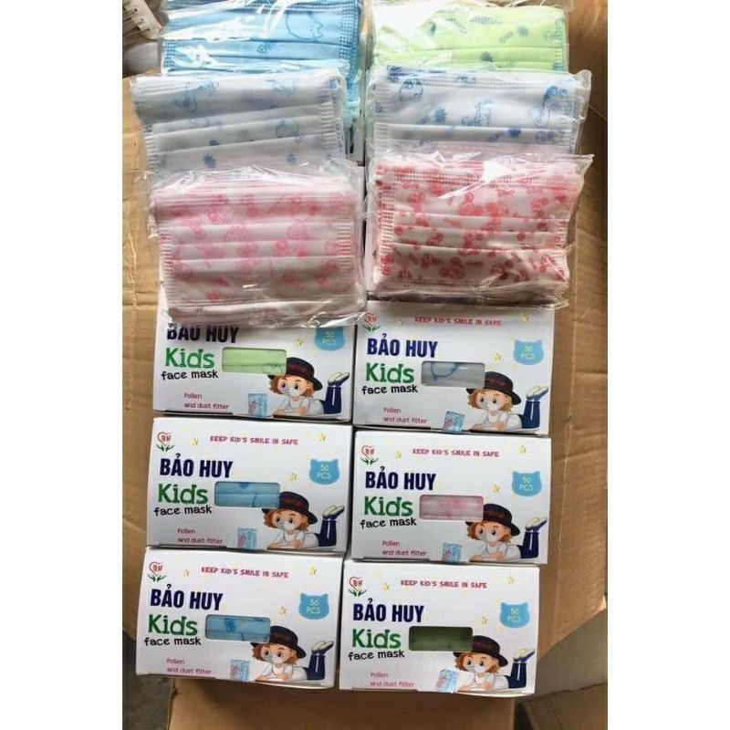 HỘP 50 CHIẾC KHẨU TRANG CHO BÉ | BigBuy360 - bigbuy360.vn
