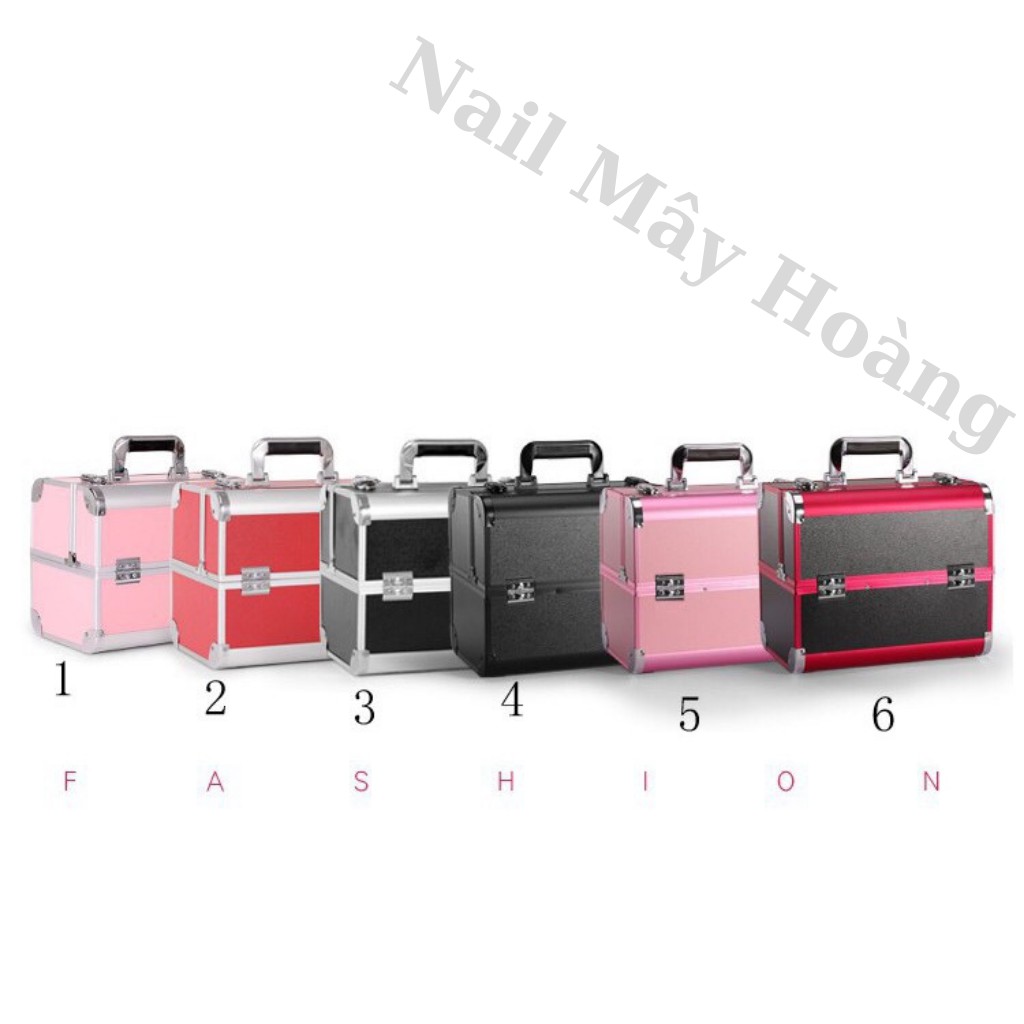 [Mã 44FMCGSALE1 giảm 10% đơn 250K] Cốp nail size to 2 tầng đựng full đồ Nail-Mi-phun xăm-trang điểm ( cỡ 32x21x26 cm)