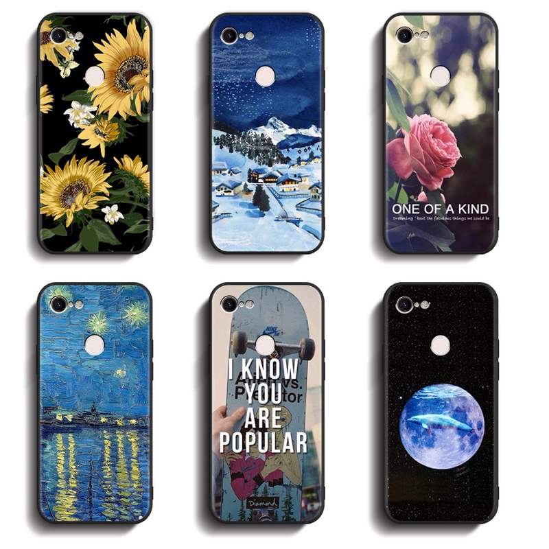 Ốp Điện Thoại TPU Silicon Cao Su Mềm Chống Nứt Màu Đen Chất Lượng Cao Cho Google Pixel 3 3XL