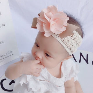 Băng Đô Cài Tóc Phối Hoa Cho Bé Gái