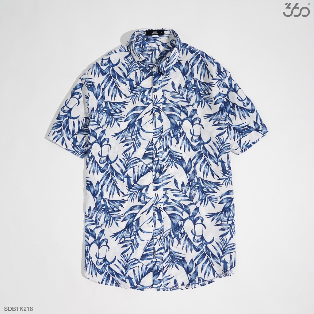 Áo sơ mi nam 360 BOUTIQUE ngắn tay họa tiết - SDBTK218-5 | BigBuy360 - bigbuy360.vn