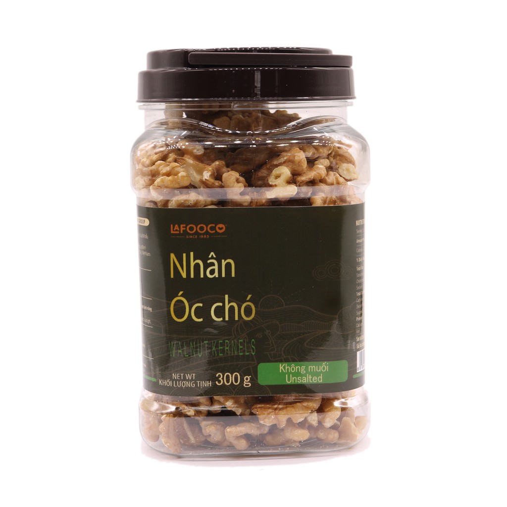 [Mã LT50 giảm 50k đơn 250k] Nhân Óc Chó Mỹ Sấy Không Muối LAFOOCO 300g Unsalted walnuts