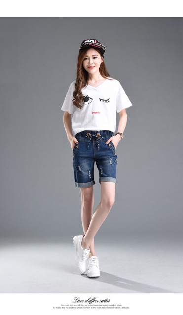 Quần short big size lưng thun ngang gối size đại 65-95kg