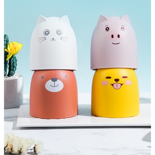 Cốc đánh răng Nhựa in 3D Có quai siêu dễ thương hình thú cưng
