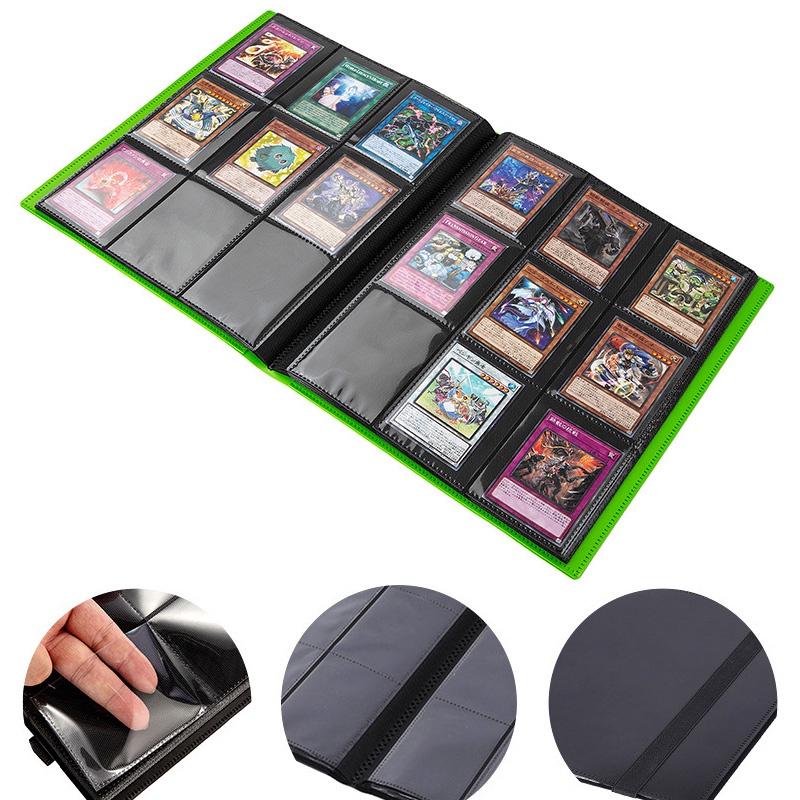 Album Đựng Thẻ Bài CCG MTG Magic Yugioh Polaroid Sức Chứa 480 Thẻ 360 Độ Giá Đỡ