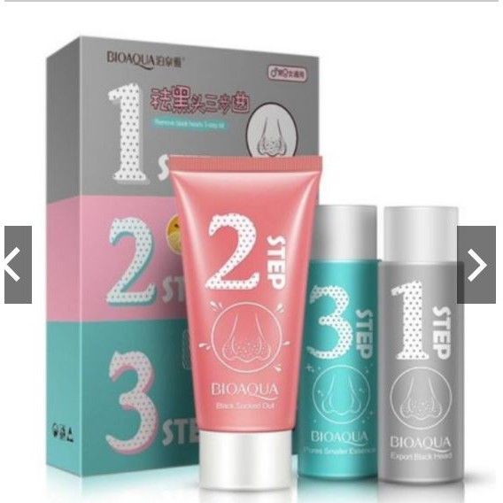 Bộ gồm 3 Lọ - Set Lột Mụn 3 Bước 123 Bioaqua | BigBuy360 - bigbuy360.vn