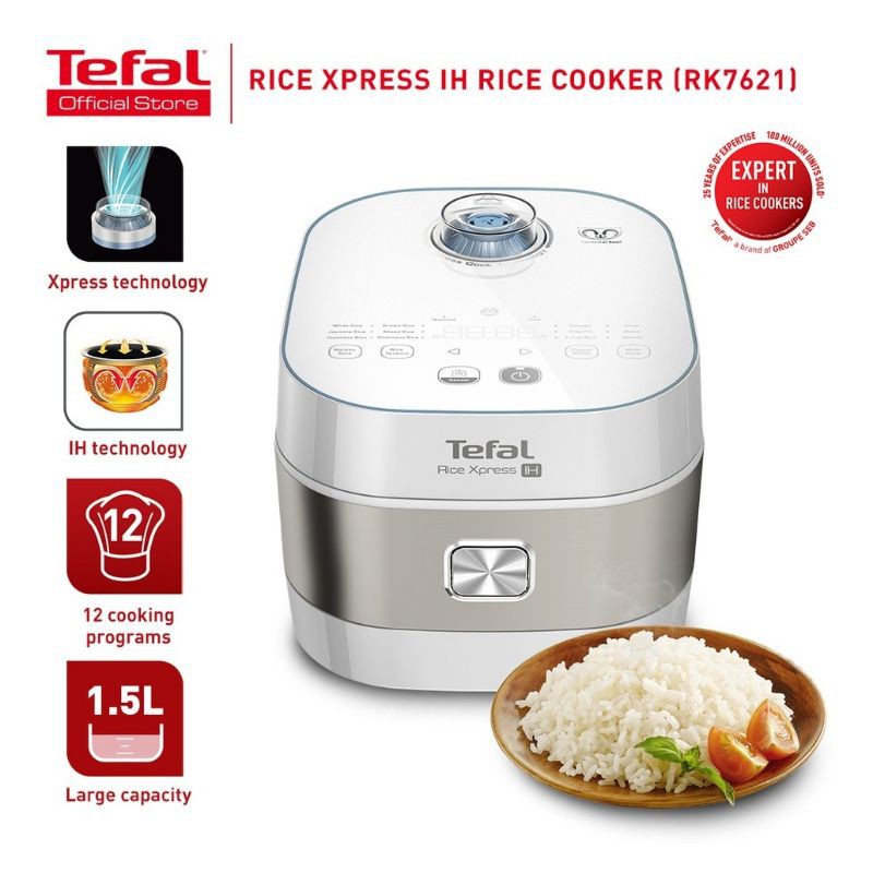 Nồi cơm cao tần 1.5 lít Tefal RK762168 | 1.200W | BigBuy360 - bigbuy360.vn