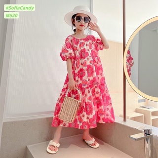 Đầm hoa hồng hot hit M520 Sofia Candy