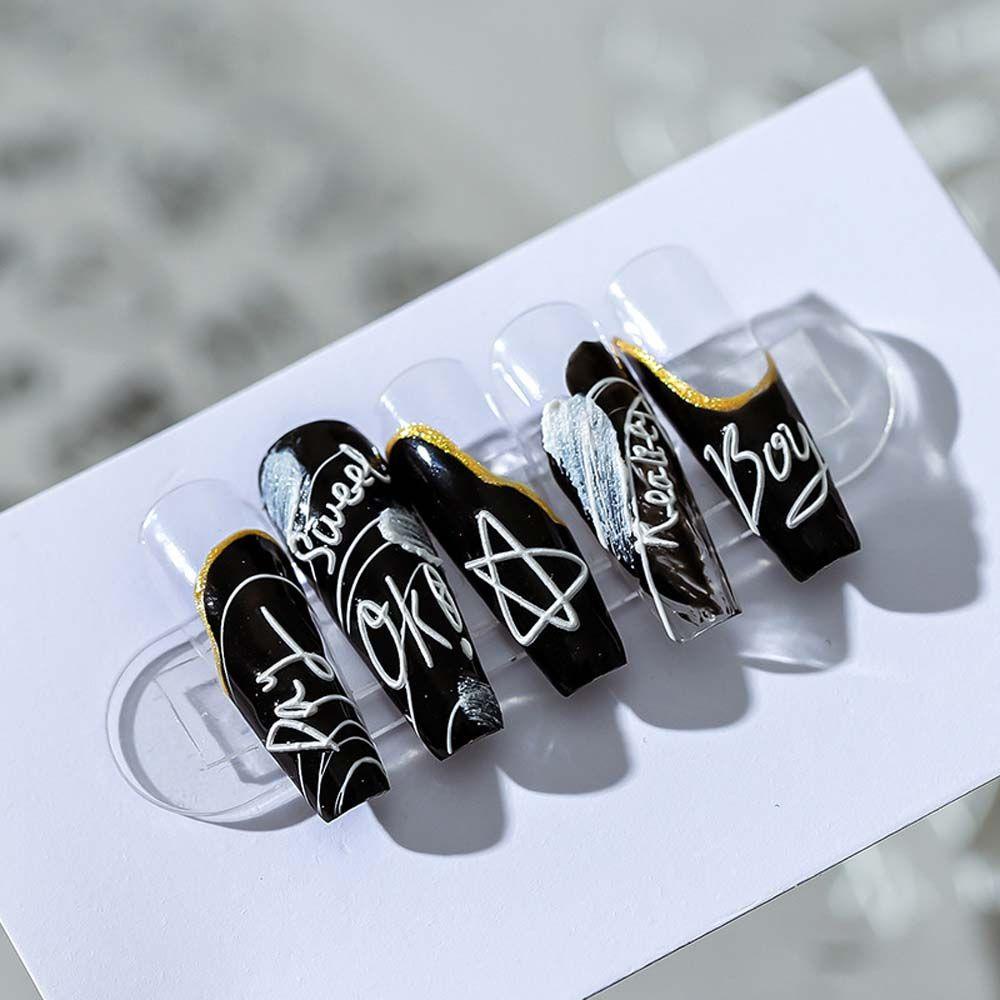 [Hàng mới về] Nhãn dán móng tự dính trang trí họa tiết hoạt hình dễ thương thời trang nghệ thuật cho nữ