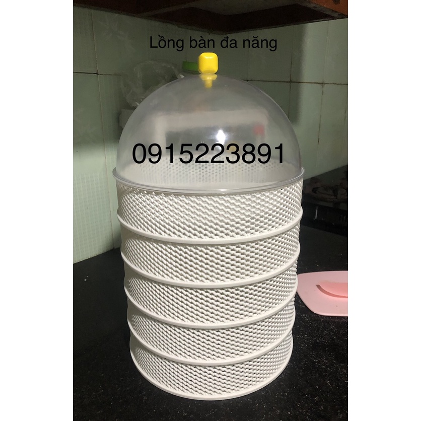 Lồng Bàn Đa Năng 5 Tầng Cao Cấp Vừa Là Lồng Bàn Vừa Làm Rổ hàng loại 1