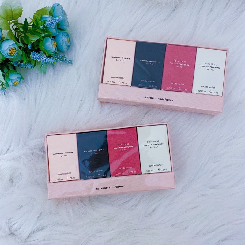Set nước hoa Narciso đủ 4 mùi, Set Nước hoa mini Narciso | Thế Giới Skin Care