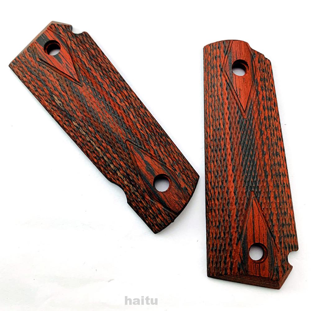 1 Pair Hand Grip Patch Practical DIY Accessories Tool Durable Anti Slip Modification Color Rosewood For 1911 Models